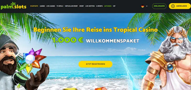 Palmslots Casino ohne Verifizierung